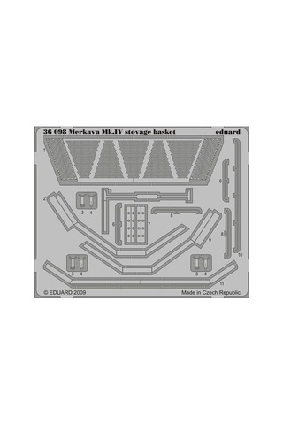 Eduard 36098 1/35 Ölçek, Merkava Mk.ıv Stowage Basket - Std.phot