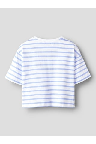 Name It Nmfvitanni Ss Short Rlx Top Kız Çocuk Crop T-shirt 13241601 Mavi