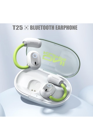 Onıkuma T25 Sport Kablosuz Bluetooth Kulaklık Beyaz