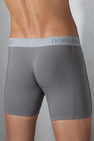 Doreanse Erkek Modal Çizgili Normal Paça Boxer 1780-Gri