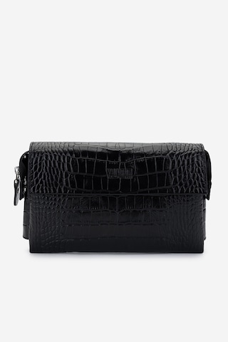 Valmenti Erkek Hakiki Deri Siyah Kroko El Çantası 147 895 Erk Cnt Y25 Sıyah Kroko Siyah