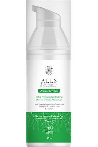 Alls Biocosmetics Yağsız Prebiyotik Nemlendirici Krem 50 ML