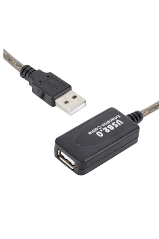 Aktif Usb Dişi Erkek Uzatıcı Uzatma Ek Kablosu 15 Metre