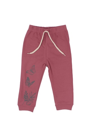 By Bebekodam Kız Çocuk Pembe Mor Kelebek Baskılı 2'li Pijama Takımı