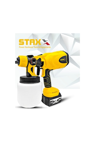 Staxx Power Çift Akülü Sprey Boya Tabancası Dezenfektan Püskürtme