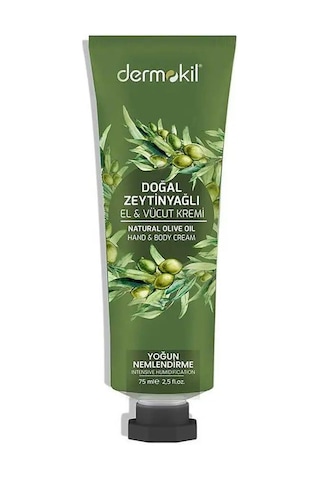 Dermokil Doğal Zeytinyağlı EL&Vücut Kremi 75 ML