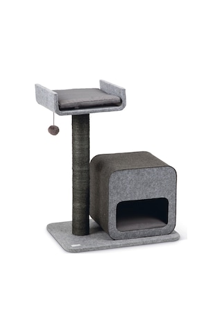 Karlıe Kedi Tırmalama+ev Flavıe Gri 60x40x77cm