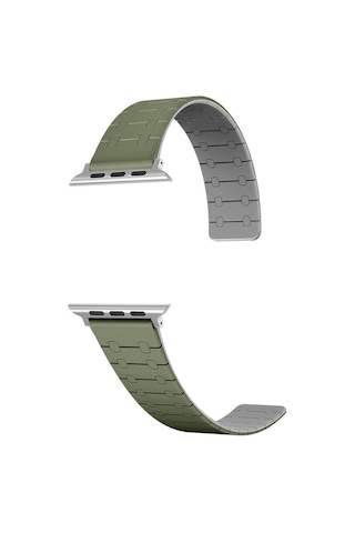 Apple Uyumlu Watch 7/8/9 45mm İle 20mm Çizgili Desenli Silikon Kordon