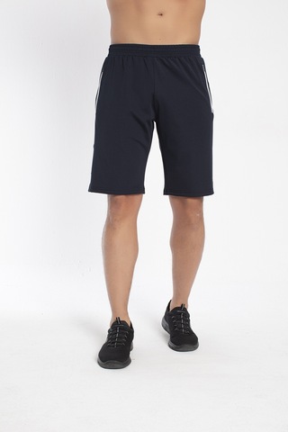 CROZWİSE 3192-01 Astarsız Dalgıç Kumaş Training Erkek Spor Şort Beyaz - Lacivert