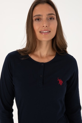 U.S. Polo Assn. Kadın Lacivert Yılbaşı Temalı Pijama Takımı 50318894-VR033