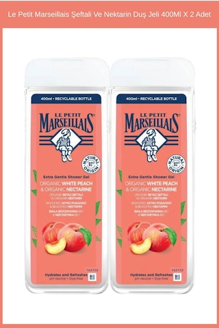 Le Petit Marseillais Duş Jeli Şeftali ve Nektarin 2 x 400 ML