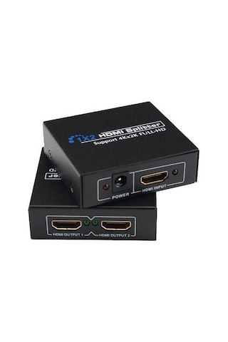 Gplus 4K102 2 Port Hdmi 4K Ultra Hd Metal Kasa Splitter Çoklayıcı