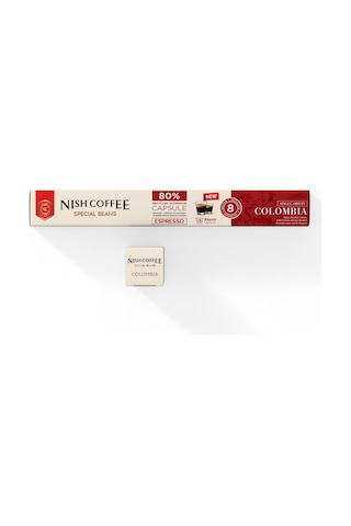 Nish Coffee Single Orijin Kapsül Kahve Colombia Nespresso Uyumlu -10 Adet Kapsül Kahve