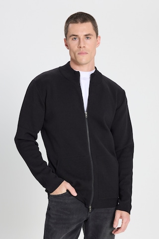 Wrangler Regular Fit Normal Kesim Fermuarlı Siyah Triko Hırka Siyah