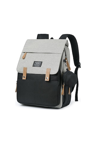 Reedark Erkek-kadın Kullanıma Uygun Isı Yalıtımlı Çanta, Bebek Sirt Çantası, Su Geçirmez Nilon, Arabaya Takılabilir, Sıcaklık Tutucu Poşetli Siyah Gri - Siyah