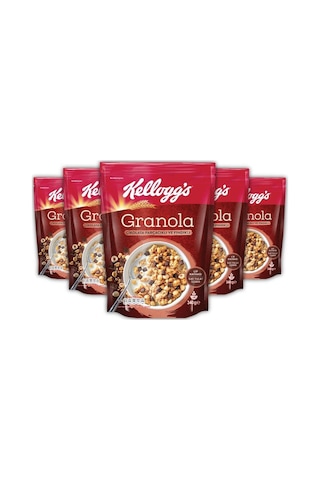 Kellogg's Granola Çikolata Parçacıklı Ve Fındıklı 5 x 340 G