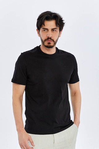 Süvari O Yaka Regular Siyah Erkek T-shirt Ts1014000475
