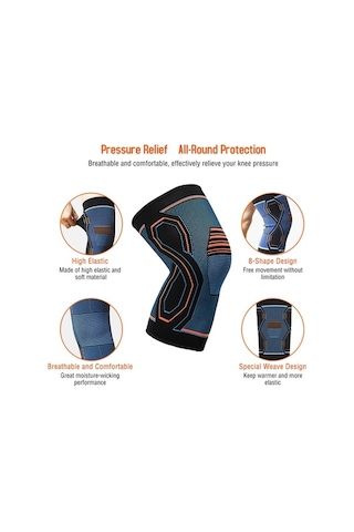 Pazly Esnek Dizlik - Nefes Alabilir Diz Koruyucu, Spor Ve Günlük Kullanım İçin, Çok Renkli Naylon + Spandeks, S/m/l/xl Boyut Çok Renkli