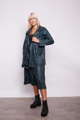 Kraş İnce Deri Yüksek Bel Yan Cepli Kiloş Uzun Etek-zümrüt - Zümrüt Zümrüt Yeşili