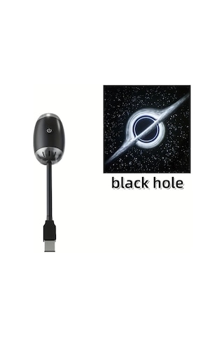 Honeybeeshop Kara Delik Usb Araba Projektör Işığı 360 Dönebilen Taşınabilir Yıldızlı Gökyüzü Işığı Oturma Yatak Odası Parti Gece Işığı Tatil Hediyesi