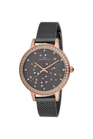 For Motion Kadın Kol Saati Altın Renk, Taşlı Kadran - Fm.01340h.05, 2 Yıl Garantili Altın