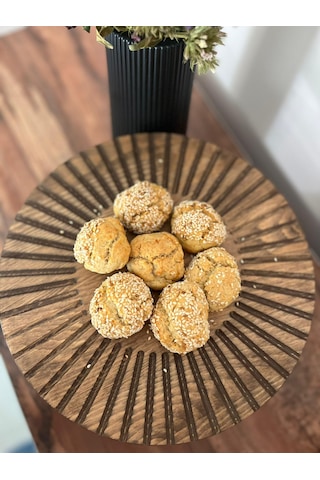 Doğal Ahşap Sunumluk Standı , Ahşap Kek Standı , Ayaklı Doğal Ahşap Sunumluk Siyah Ceviz