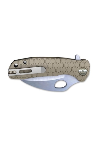 Honey Badger Claw D2 Medium Tan Plain Kamp Çakı Kahverengi