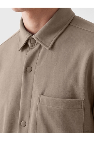 Lcw Vision Kahverengi Regular Fit Tek Cepli Erkek Gömlek Ceket