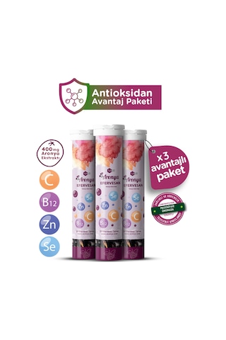 Mor Aronya Takviye Edici Gıda 3 x 20 Efervesan