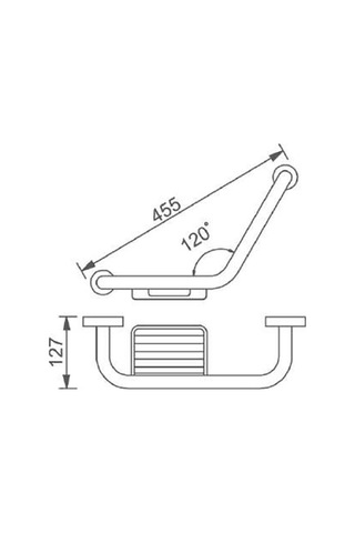 Bocchi Tutunma Barı Açılı Sabunluklu 455 Mm Krom 3051-0005 Krom