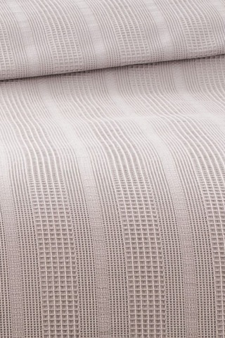 %100 Pamuk Petekli Dantelli Pike-tek Kişilik Waffle Pike- 160x230 Cm-taş Tas Taş