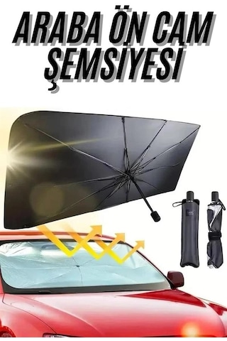 Zenvia Ön Cam Güneşlik Şemsiye Tüm Araçlar İçin Araba Katlanabilir Güneşlik Znv2026