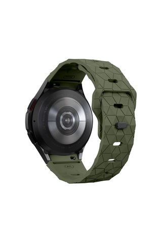 Butam Bilişim Galaxy Uyumlu Waych 5 44mm Krd-116 20mm Futbol Desenli Spor Tasarımlı Silikon Kordo