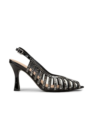 Deery Kadın Siyah Slingback Abiye Ayakkabı - 26204zsyhm01