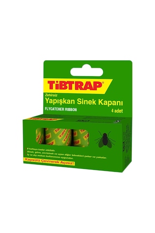 Tibtrap Yapışkan Karasinek Tuzağı Zehirsiz Sinek Yapışkan Bandı