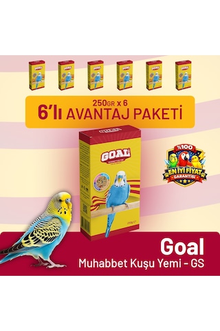 Goal Muhabbet Kuşu Yemi/gs 250 G - 6 Adet 250 G