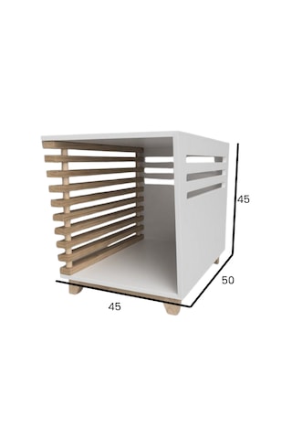 Hem Sehpa Hem Kedi/küçük Köpek Evi - İskandinav Tarzı Mobilya