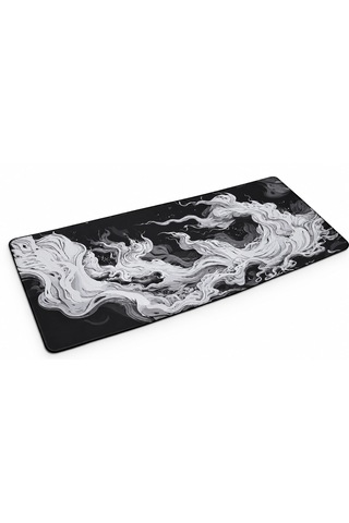 Razador Monochrome Flow 90x40 Cm Xxl Gaming Profesyonel 1. Sınıf Oyuncu Mouse Pad Kaymaz Taban 4 Mm Mousepad