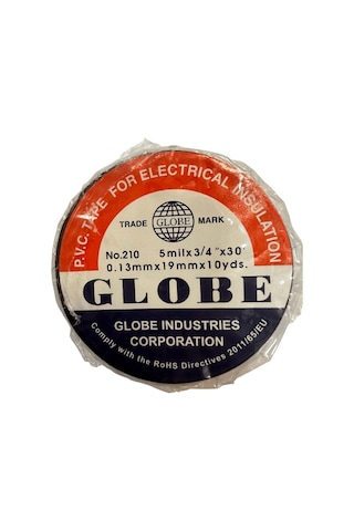 Globe Izole Elektrik Bandı Siyah 50 Adet