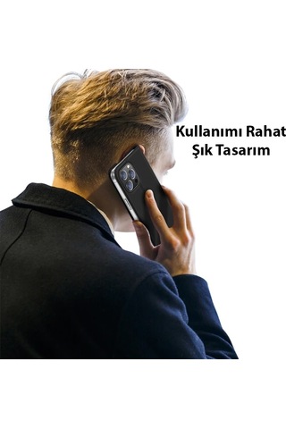 Hepsi Dux Ducis iPhone Uyumlu 14 Pro 6.1 Kılıf Skin Pro Series Flip Cover Kapaklı Kılıf- 5775 Najmaddin Siyah