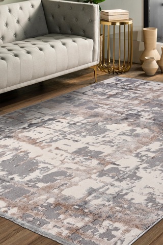 Notteo Modern Halı Yumuşak Dokulu, Dokuma Tabanlı, 7 Mm İnce Form, Dayanıklı Bej