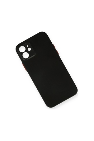 Newface Apple iPhone Uyumlu 12 Kılıf Pp Ultra İnce Kapak Semeglbl - 95 - Siyah