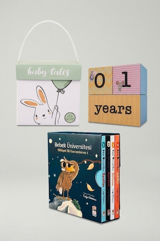Sincap Kitap Animal Küpler & Bebek Üniversitesi Seti Bebek Hediyelik Seti