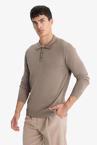 Defacto Standart Fit Polo Yaka Premium Düğmeli Triko Kazak D0454ax25aubg404 Bej