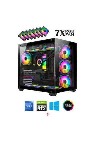 Ramtech RMT2602 i7-12700F 32 GB 1 TB M.2 NVMe SSD 8 GB RTX4060 Free Dos Masaüstü Oyuncu Bilgisayarı