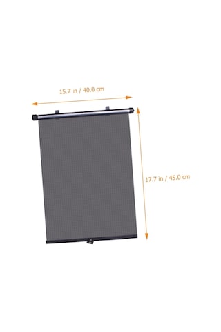 Carub Oto Güneşlik Araç Yan Perde Makaralı Otomatik Araba Güneşliği 2li 40x45cm Siyah Br4955702 2 Adetli Set