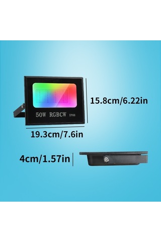 Cbtx 50w Tuya App Akıllı Led Işık Ip66 Su Geçirmez Renkli Rgb Lamba Açık Fabrika Depo Projektör Diğer