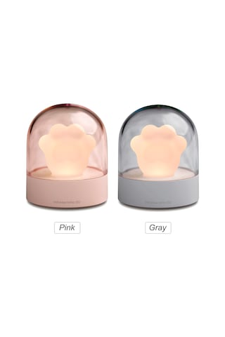 Symbee Kedi Ayaklı Led Gece Lambası, 3 Parlaklık Seviyesi, Müzik Özelliği, Dokunmatik Kontrol, Usb Şarj Edilebilir, Ev Dekorasyonu Pembe