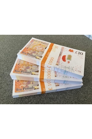 300 ADET 10 STERLİN BANKNOT POUND PARA GEÇERSİZ DÜĞÜN İÇİN PARALA