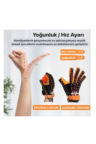 Isıtmalı El Egzersiz Rehabilitasyon Robot Eldiven Çift El